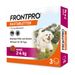 Frontpro Kautablette gegen Zecken und Flöhe, für Hunde 2 bis 4 kg 3 Tabletten