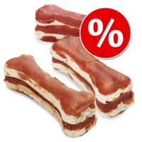 Sparpaket Lukullus feine Kauknochen 6 x 10 cm (360 g) - Mix: Huhn + Lamm + Ente