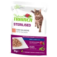 Natural Trainer Adult Sterilised 12 x 85 g Alimento umido per gatti - con Anatra