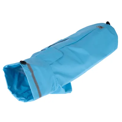 TIAKI pláštěnka pro psy nebesky modrá - délka zad cca 40 cm