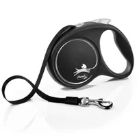 flexi Black Design Gurt-Leine schwarz, 5 m - Größe L: bis 50 kg