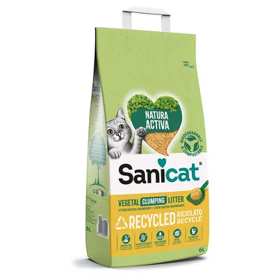 Litière Sanicat Natura Activa Corn Cob pour chat - 6 l