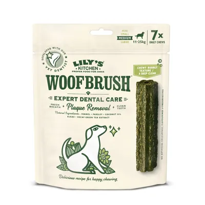 Lily's Kitchen Woofbrush Dental Sticks közepes testű kutyáknak - 21 x 28 g