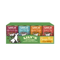 Menus sans céréales Lily’s Kitchen 400 g pour chien - 12 x 400 g lot mixte (4 variétés)