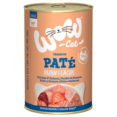 WOW Cat Adult 6 x 400 g Huhn & Lachs