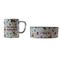 TIAKI Lot tasse et écuelle « Funny Winter Dogs » lot de 2