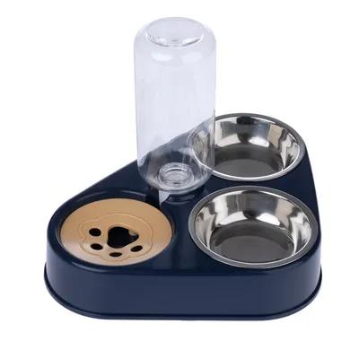 TIAKI Triple Feeder with Water Dispenser - 2 x 200ml