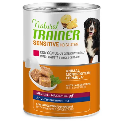 Natural Trainer Sensitive No Gluten Medium & Maxi Adult - Kaninchen (24 x 400 g)