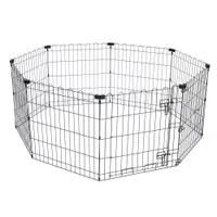 TIAKI Welpenfreilauf aus Metall - Grösse S: 8 Paneele à B 61 x H 64 cm