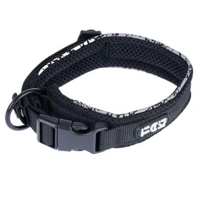 TIAKI odblaskowa obroża - Rozmiar S: obwód szyi 25 - 35 cm, szer. 15 mm