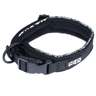 TIAKI Collier Reflective taille L : tour de cou de 45 - 55 cm, largeur 25 mm