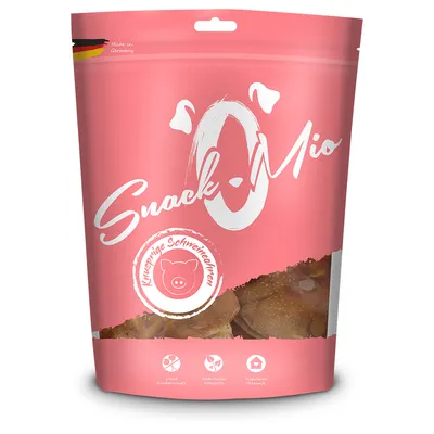 SnackOMio hrustljavi svinjski uhlji - Varčno pakiranje: 4 x 10 kosov