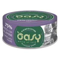 Oasy Cat Wet More Love 24 x 70 g umido gatto - Adult Tonno con Calamari