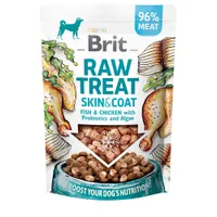 Brit Raw Treat Skin & Coat Freeze-dried Treat and Topper - 3 x 40 g