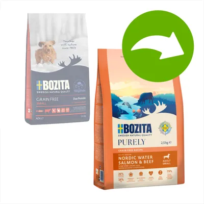 Bozita Dog Purely Adult Small Grain Free Somon și vită