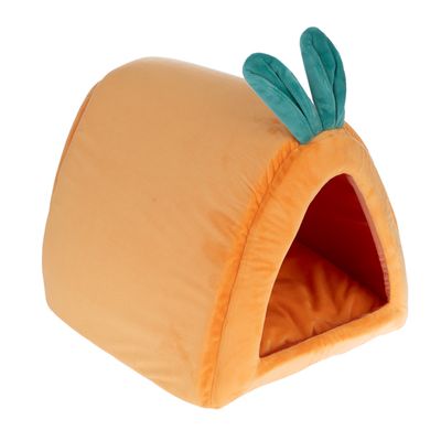 TIAKI Kaninchenhöhle Karotte ca. L 36 x B 32 x H 30 cm