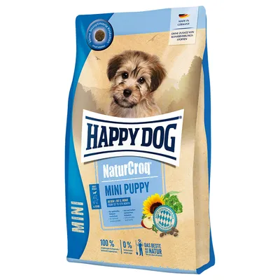 Happy Dog NaturCroq Mini Puppy Pollame Crocchette per cane - 800 g