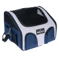 Nomad Tales Spirit Siège auto pour chien, gris/bleu - env. L 42 x l 36 x H 33 cm