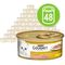 Blandpack Gourmet Gold Bitar i sås 48 x 85 g Blandpack: kyckling & lever, lax & kyckling
