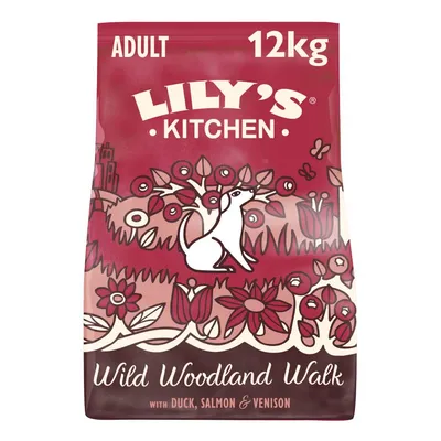Lily's Kitchen Adult Dry Dog Food - Duck, Salmon & Venison - 12kg