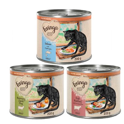 Korzystny pakiet Feringa Selected Recipes, 24 x 200 g Pakiet mieszany: jagnięcina, wołowina, łosoś
