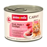 animonda Carny Adult 6 x 200 g - Marha, pulyka & garnélarák
