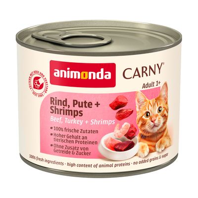 animonda Carny Adult 6 x 200 g Marha, pulyka & garnélarák