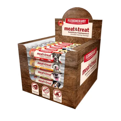 Fleischeslust meat & treat 33 x 80 g – lot mixte I (5 variétés)