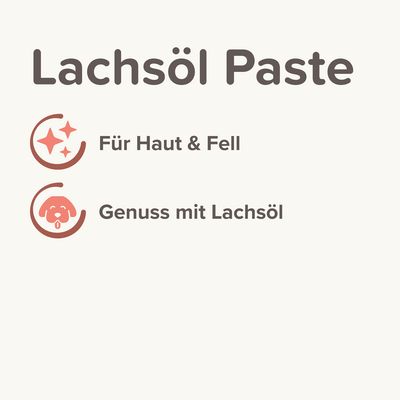 Lachsöl Paste. Für Haut & Fell. Genuss mit Lachsöl.