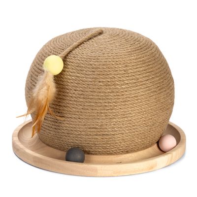 Designed by Lotte Holz-Kratzball mit Kugelbahn Ø 29,5 x H 22 cm