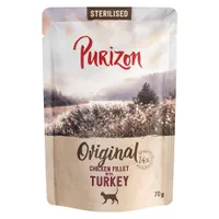 Purizon Adult Sterilised 6 x 70 g - sin cereales - Filete de pollo con pavo