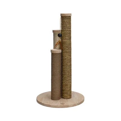 Designed by Lotte Willa Wooden Scratching Post  - Natural 