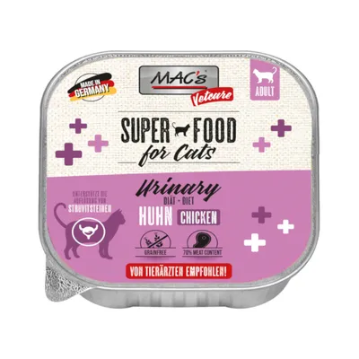 MAC's Vetcare Urinary umido per gatto - 16 x 100 g Pollo