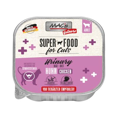 MAC's Vetcare Urinary umido per gatto 16 x 100 g Pollo
