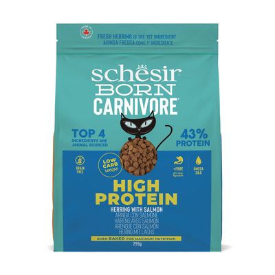 Schesir Born Carnivore High Protein Hering mit Lachs Sparpaket: 4 x 255 g
