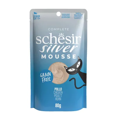 Schesir Silver Mousse 12 x 80 g - Pollo