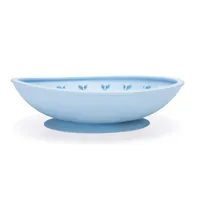 beeztees siliconen likmat kom - lichtblauw: L 19 x B 19 x H 4,5 cm