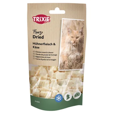 Trixie snacks liofilizados com frango e queijo - 25 g