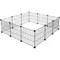 Enclos Kerbl Pet 12 éléments de grille de L 35 x H 35 cm