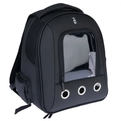TIAKI batoh pro domácí zvířata s okénkem - D 42 x Š 26 x V 35 cm
