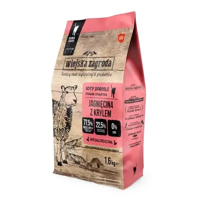 Wiejska Zagroda Cat lam met krill - Dubbelpak: 2 x 5 kg