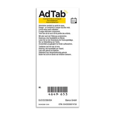AdTab Comprimés à croquer pour petit chien (2,5 à 5,5 kg)