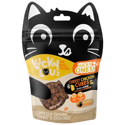 Lucky Lou Lucky Ones Cubes 4 x 80 g Queso y pollo - Pack Ahorro