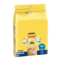 PURINA Friskies Sterilizzati Salmone e Tonno con Verdure Crocchette gatto - Set %: 3 x 3 kg
