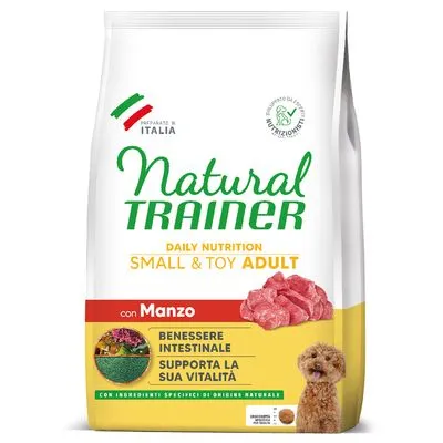 Natural Trainer Dog Adult Small & Toy met rundvlees Natural Trainer Dog Adult Small & Toy met rundvlees