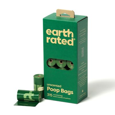 Earth Rated Hundekotbeutel Rollen 21 Rollen à 15 Beutel, Ohne Duft (315 Beutel)