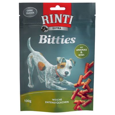RINTI Extra Bits, kaczka z ananasem i kiwi 100 g