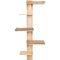 Kerbl Pet Wandkratzbaum Timber für Katzen natur / grau