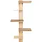 Kerbl Pet Wandkratzbaum Timber für Katzen Gesamthöhe 150 cm