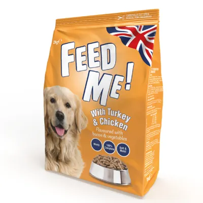 HiLife FEED ME - Turkey & Chicken Dry Dog food - Economy Pack: 12kg (6 x 2kg)